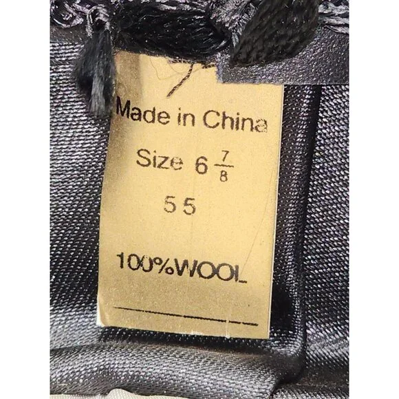 Outback Trading Co. Broken Hill Collection Mens Wool Cowboy Hat Black Size 6 7/8 - Picture 9 of 10